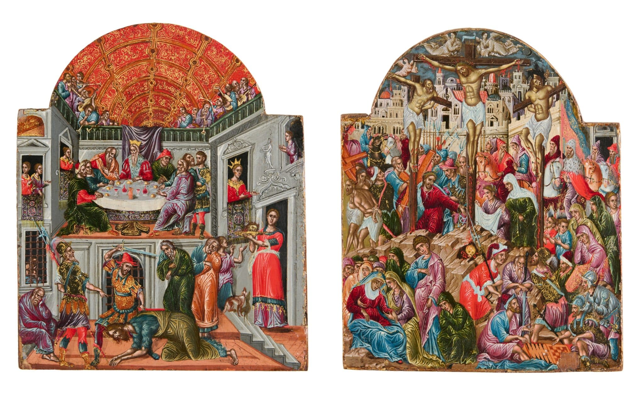Two Panels from a Triptych - The Icon Museum and Study Center